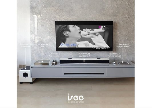 PARTYHOUSE Soundbar 2.1 升級版卡拉OK套裝