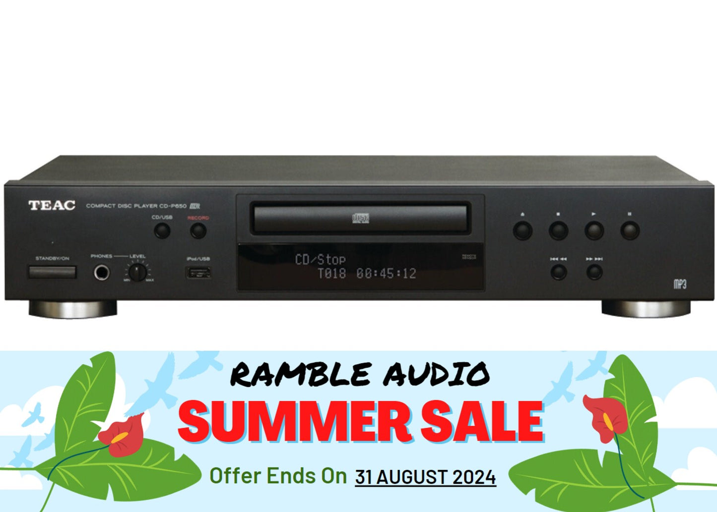 [RA Summer Sales] TEAC CD P650 Black